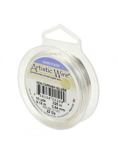 Artistic Silver Pl Wire RD 20gauge 25FT