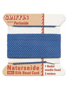 Griffin Silk Beading Cord Blue No 0