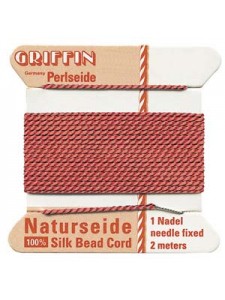 Griffin Silk Beading Cord Coral No 0