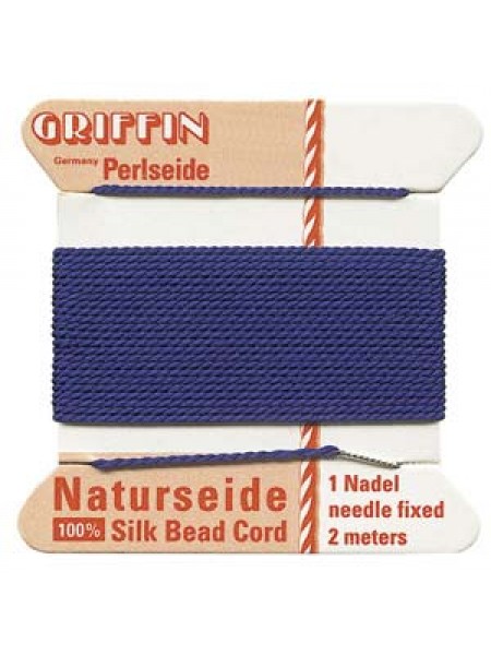 Griffin Silk Beading Cord Dark Blue No 5