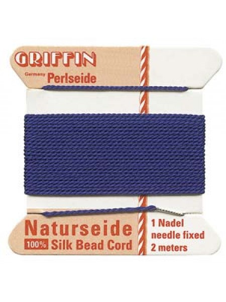 Griffin Silk Beading Cord Dark Blue No 0