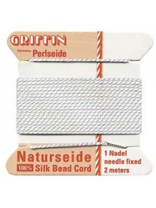 Griffin Silk BD Cord White #02 w/needle