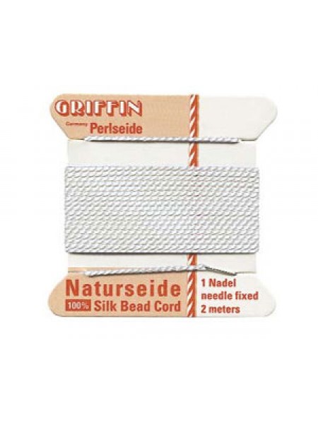 Griffin Silk BD Cord White #4 w/needle