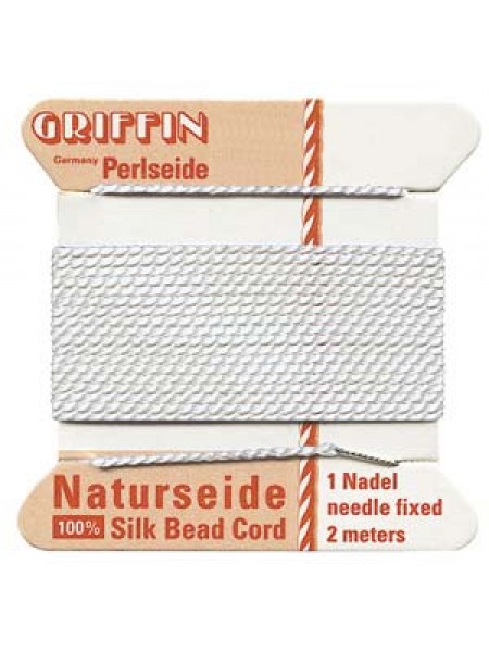 Griffin Silk BD Cord White #16 w/needle