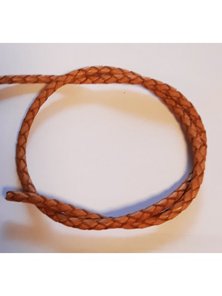 Bolo Leather Cord 3mm Antiq Natural 1mt