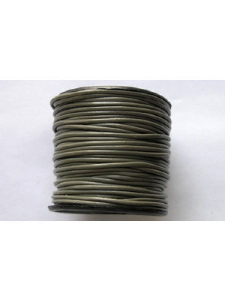 Round Leather Cord 1.5mm Coconut 25mt