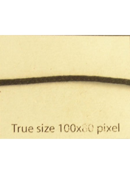 Cotton Wax Cord 1.5mm Black 3mt