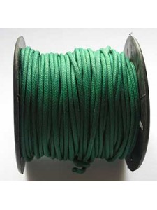 Cotton Wax Cord 2mm Green 25 meters