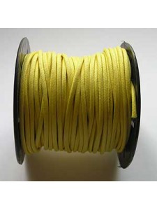 Cotton Wax Cord 2mm Yellow 25 meters