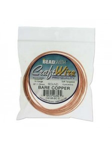 Craft Wire 16GA Round Bare Copper 5 YDS