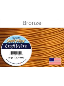 Soft Flex 18GA Bronze Craft Wire 7 yards