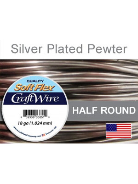 Soft Flex 18GA SP Pewter Half Round 4YRD