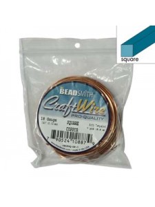 Craft Wire 18ga Square 7yards Copper