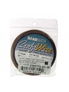 Craft Wire 21GA Twist Square 15FT Anti C