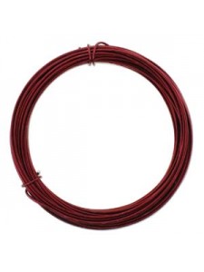 Aluminium Wire 12 ga Ox Blood Red 39 FT