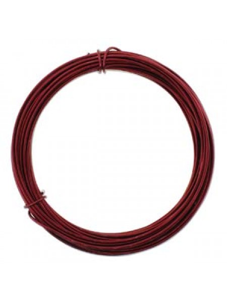 Aluminium Wire 12 ga Ox Blood Red 39 FT
