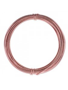 Aluminium Wire 12 ga Rose Gold 39 feet