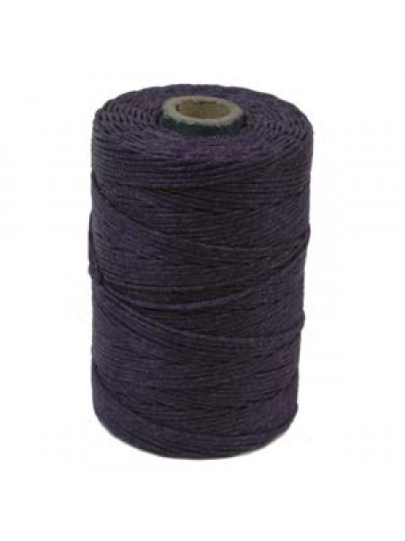 Irish Waxed Linen 3ply ~120yds Plum