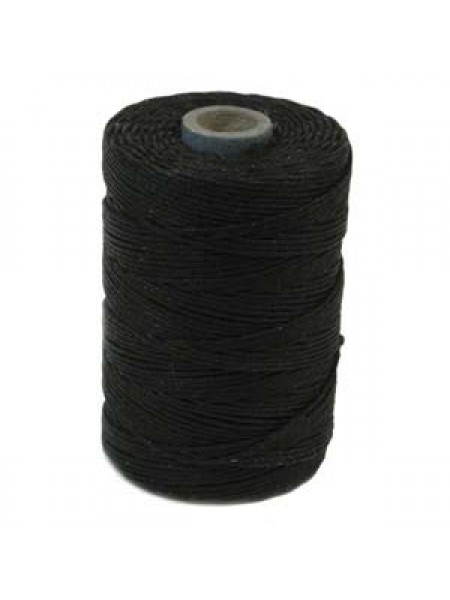 Irish Waxed Linen 4ply ~100yds Black