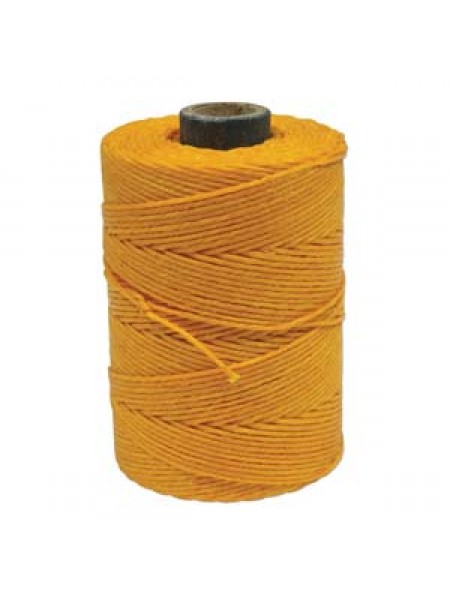 Irish Waxed Linen 4ply ~100yds Br Yellow