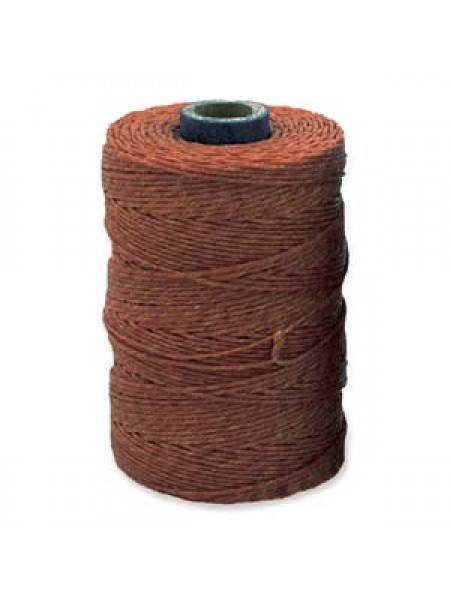 Irish Waxed Linen 4ply ~100yds Dk Rust