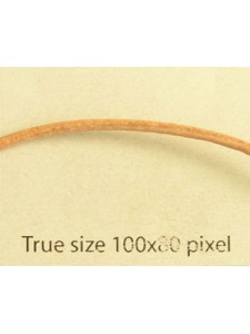 Round Leather Cord 1.5mm Natural 25mt