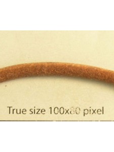 Round Leather Cord 4mm Natural 25mt