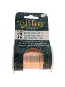 Tarnish Resite wire 22gauge Rose Gold
