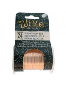 Tarnish Resite wire 24gauge Rose Gold