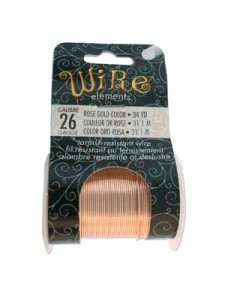 Tarnish Resite wire 26gauge Rose Gold