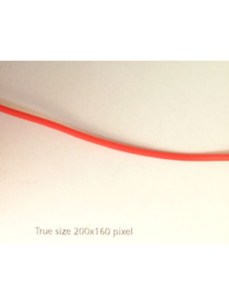 Rubber 2.0mm Cherry - per mtr