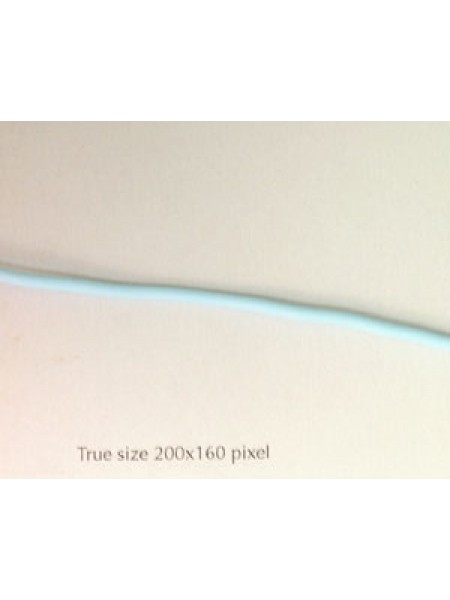 Rubber 2.0mm Turquoise - per mtr