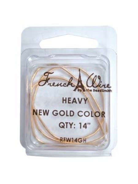 French Wire New Gold Col 1.1mm Heavy14in