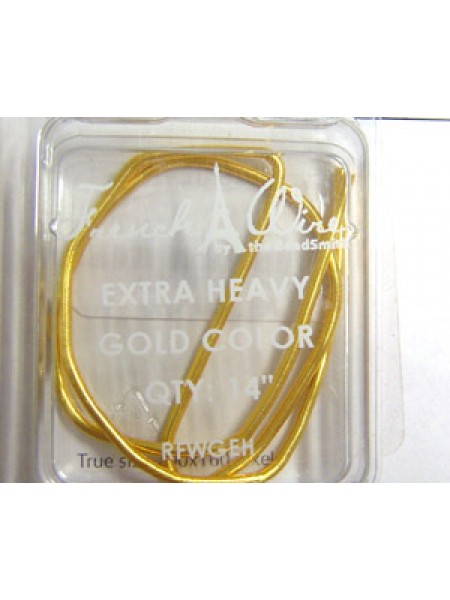 French Wire Gold extra heavy  14 in