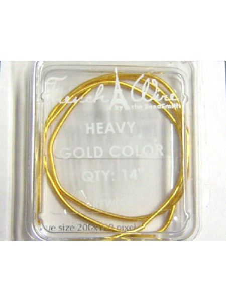 French Wire Gold heavy 14 in