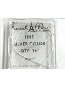 French Wire Silver Fine 0.7mm  14 in