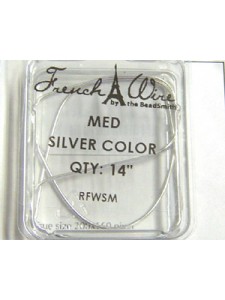 French Wire Silver medium 0.9mm   14 in