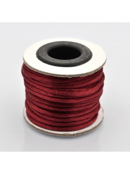 Rattail Nylon Cord 2mm ~10mtrs Dark Red