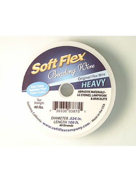 Soft Flex .024 Heavy 49 str 100ft Clear