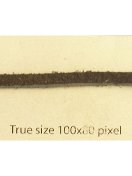 Split Suede Leather Cord 3mm Black 25mt