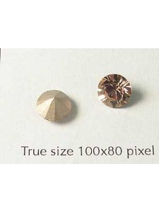 Swar Round Stone ~7.15mm Vintage Rose