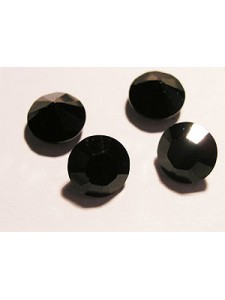 Swar Round Stone ~8.2mm Jet