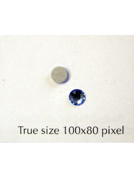 Swar Flat Round Stone (~4mm) Lt Sapphire