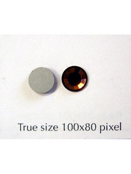 Swar Flat Round Stone (6.5mm) Sm.Topaz