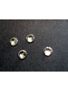 Swar Flat Stone 4mm Clear F Hot Fix