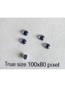 Swar Flat Round Stone 2.8mm Lt Sapphire