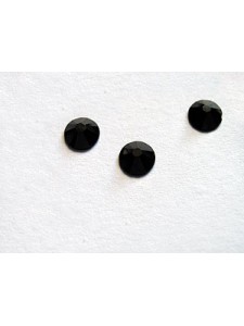 Swar Flat Round Stone ~4.65mm Jet