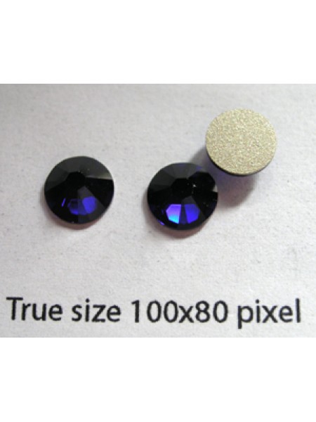 Swar Round Stone ~7.2mm Cobalt