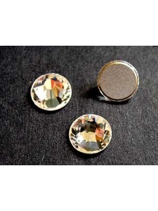 Swar Flat Round Stone Clear F ~ 8.5mm