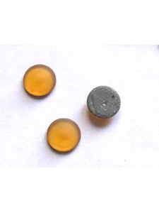 Round flat Stone SS34 Topaz Frosted HF